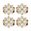 8x8 cm 4 Parça Peçete Halka Takımı