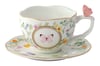 EASY LIFE Dancing Butterflies Porselen Çay Fincan ve Tabağı 240 ml