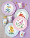 EASY LIFE Royal Blossom 4'lü Porselen Pasta Tabağı 19 cm