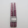 İkili Mum- Bordo