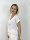 001 V YAKA BASİC TSHİRT
