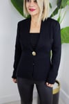 0053 ZR TEK GOLD DÜĞME, ÇELİK ÖRGÜ TRİKO CEKET