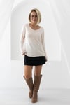 0068 SOS DİKİŞ, V YAKA MERSERİZE BLUZ