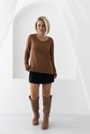 0068 SOS DİKİŞ, V YAKA MERSERİZE BLUZ