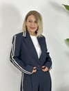 0121 YAKA VE KOL ŞERİT DETAY, MİNİ BLAZER CEKET