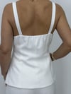 0325 Kalın Askılı, Double Kumaş, Cep Detay, Düğmeli, Keten Yelek