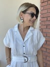 0461 BEL KEMERLİ VE TOKALI, CEPLİ, GÖMLEK ELBİSE