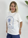 0504 PALMİYE BASKILI VE TAŞLI TSHİRT