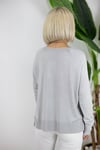 0557 DLV GENİŞ YAKA, SİMLİ, MERSERİZE BLUZ