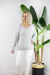 0557 DLV GENİŞ YAKA, SİMLİ, MERSERİZE BLUZ