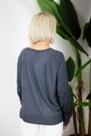 0557 DLV GENİŞ YAKA, SİMLİ, MERSERİZE BLUZ
