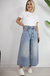 0584 BİSİKLET YAKA, KALP NAKIŞ TSHİRT