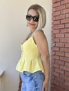 0600 ÖN DÜĞMELİ, PİLELİ, İNCE ASKILI BLUZ