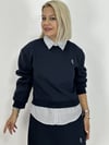 0755 YAKA GÖMLEK GARNİ, ETEKLİ SWEAT TAKIM