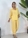 0957 GÖMLEKLİ, BALON PANTOLONLU TENSEL TAKIM
