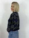 1003 POLO YAKA, BAKLAVA DESEN, FERMUARLI HITKA