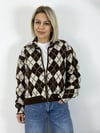 1003 POLO YAKA, BAKLAVA DESEN, FERMUARLI HITKA
