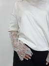 1031 Kol ve Etel Ucu Dantel Detay Tshirt