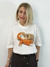 1036 Maymun Punch Baskılı Tshirt