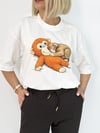 1036 Maymun Punch Baskılı Tshirt