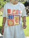 1079 Yaz Teması Baskılı Tshirt