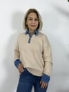 1099 YAKA VE KOL JEAN GARNİ TRİKO