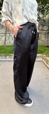 111 BEL LASTİK BOL PAÇA SATEN PANTOLON
