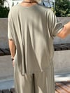 1149 BLUZ LU, GENİŞ BEL KEMER ŞALVAR PANTOLONLU, MODAL TAKIM