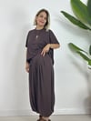 1149 BLUZ LU, GENİŞ BEL KEMER ŞALVAR PANTOLONLU, MODAL TAKIM