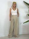 1300 Pile Kapama, Kumaş Kemerli, Pamuk Gabardin, Şalvar Pantolon