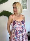 3172 EMPRİME DESEN ASKILI ELBİSE