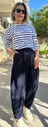 328 BİS YAKA ÇİZGİLİ UZUN KOL TSHİRT