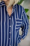 387 TEK CEP, ÇİZGİLİ, PAMUK GÖMLEK