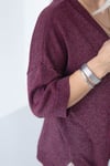428 SİM DOKU, KISA KOL MERSERİZE BLUZ