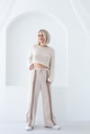 439 SELANİK ÖRGÜ CROP TRİKO