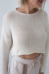 439 SELANİK ÖRGÜ CROP TRİKO