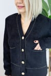 4420 SİMLİ GOLD BİYELİ, CEPLİ, GOLD DÜĞME ANGORA HIRKA