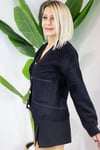 4420 SİMLİ GOLD BİYELİ, CEPLİ, GOLD DÜĞME ANGORA HIRKA