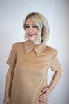 4444 YAKA ZIMBA DETAY NUBUK ELBİSE