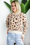 458 LEOPAR DESEN, ANGORA TRİKO KAZAK