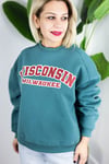 472 GM WİSCONSİN BASKILI, ŞARDONLU SWEAT