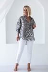 4859 LEOPAR DESEN OVERSİZE GÖMLEK