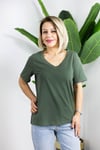 491 V YAKA BASİC TSHİRT