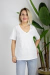 491 V YAKA BASİC TSHİRT