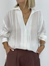 4914 KENDİNDEN GEÇİŞLİ, TRANSPARAN, OVERSİZE GÖMLEK