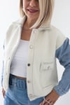 4943 KOLLARI JEAN GARNİ DÜĞME DETAY ANGORA HIRKA
