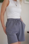 4951 MODAL BEL LASTİK ŞEHİR BOY ŞORT