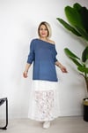 499 KAYIK YAKA, BASİC, UZUN KOL, MERSERİZE BLUZ