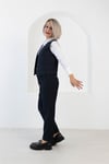 5087 FLATOLU HAVUÇ KESİM PANTOLON-YELEK TAKIM