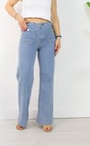 5704 FLATOLU, ÖNDEN CEP DETAY, BOL PAÇA, DUBLE PAÇA JEAN